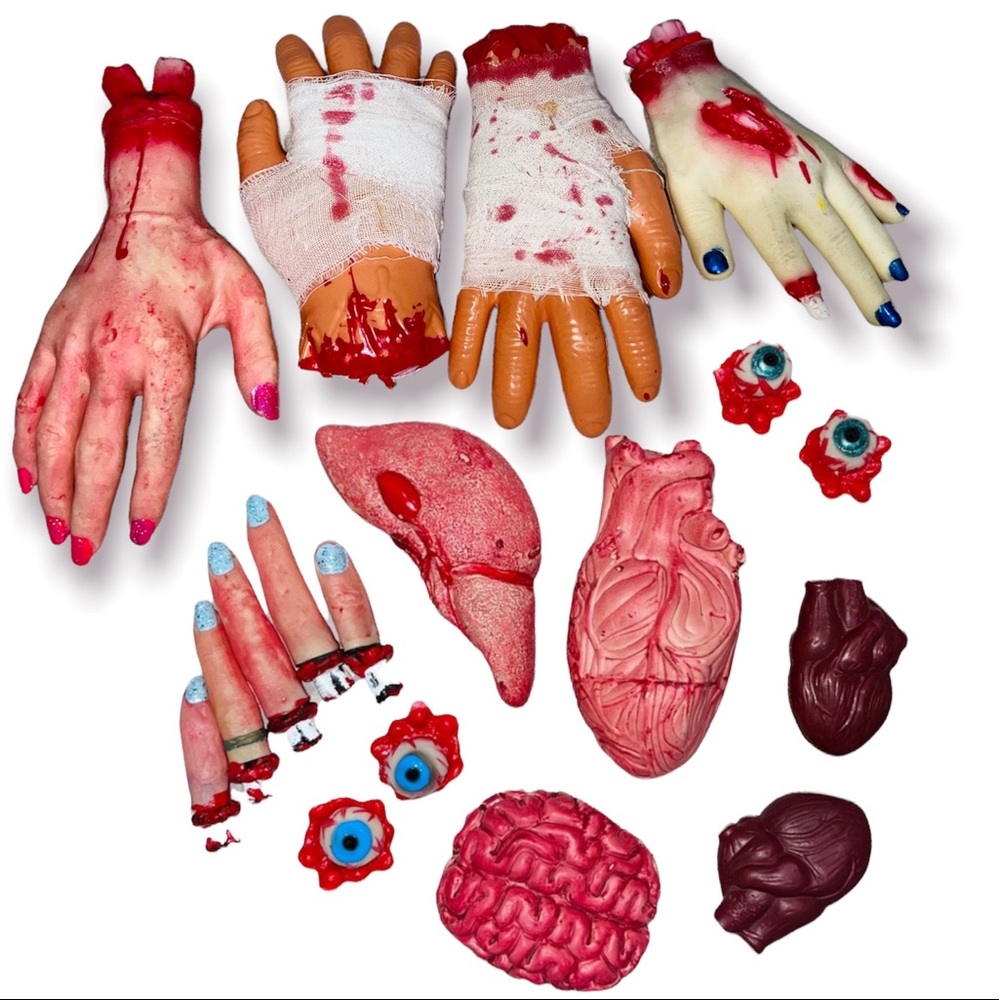 Halloween haunted house decor body parts bundle